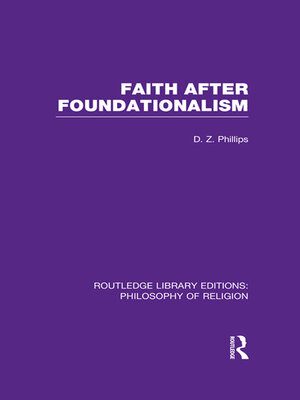 cover image of Faith after Foundationalism